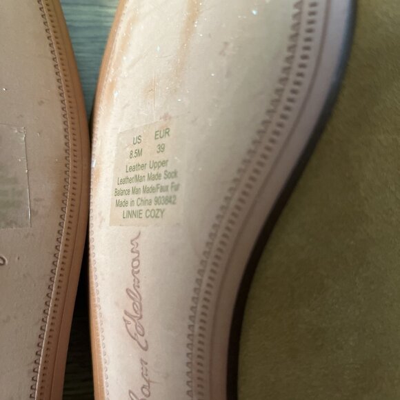 Sam Edelman Linnie Cozy Mule Faux Fur Lined In Brown Suede Size 8.5 M - Picture 7 of 7